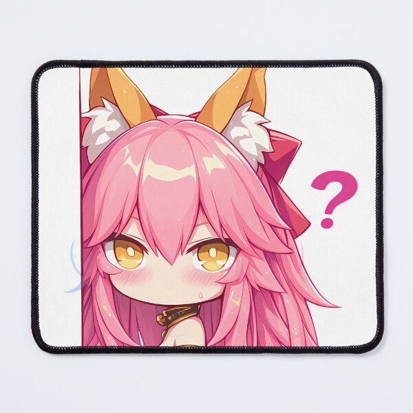 Item preview, Caster Tamamo no Mae Fate Grand Order Game Anime Girl Chibi Kawaii Peeker designed and sold by HumbertoValveno.