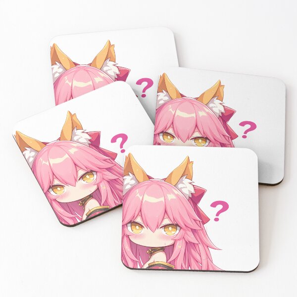 Item preview, Caster Tamamo no Mae Fate Grand Order Game Anime Girl Chibi Kawaii Peeker designed and sold by HumbertoValveno.