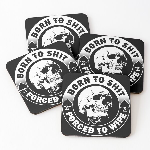 Item preview, Forced To Wipe Meme Skull Badge Motorcycle designed and sold by Ryancia.