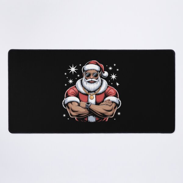 Item preview, African American Santa Christmas Pajama Cool Black X-Mas designed and sold by LeeEvans222.