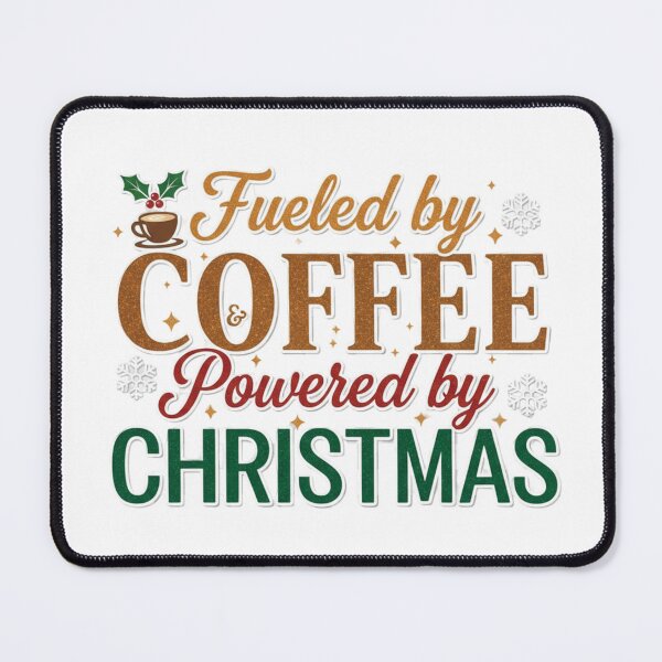 Item preview, Fueled By Coffee Powered By Christmas. Funny Holiday Coffee Lover Design designed and sold by Aarvya Fashion Club ( A.F.C ).