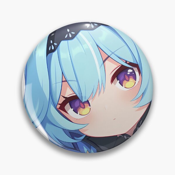 Item preview, Eula Genshin Impact Game Anime Chibi Kawaii Peeker designed and sold by HumbertoValveno.