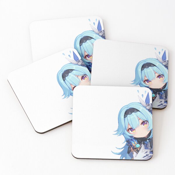 Item preview, Eula Genshin Impact Game Anime Chibi Kawaii Peeker designed and sold by HumbertoValveno.