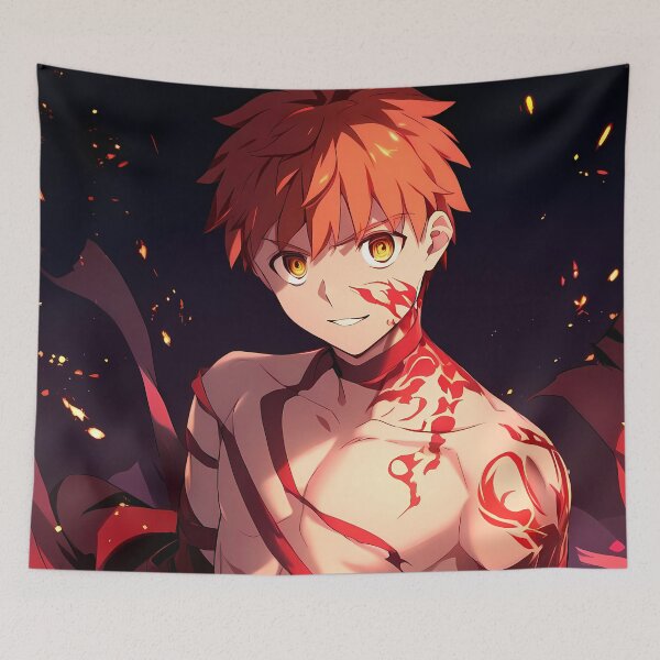 Item preview, Shirou Emiya Flame Marks Fate Stay Night Anime designed and sold by Zwjona.