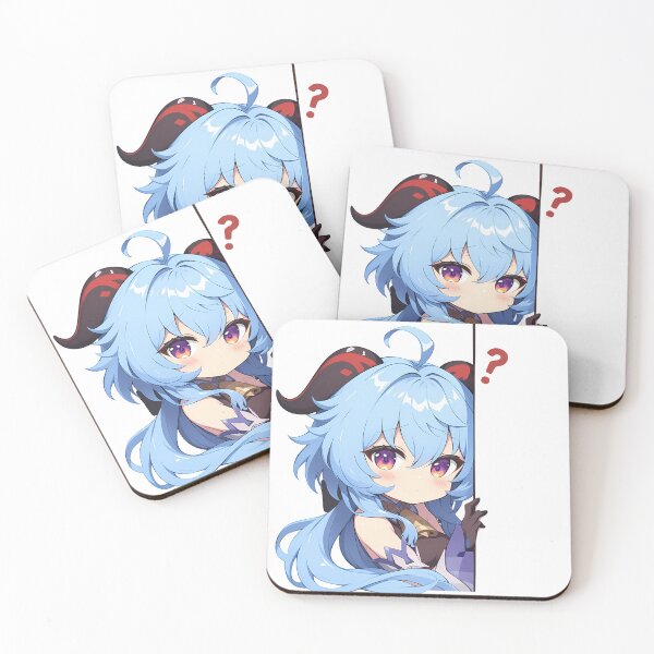Item preview, Ganyu Genshin Impact Game Anime Chibi Kawaii Peeker designed and sold by HumbertoValveno.