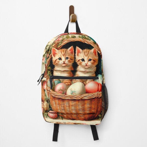 Item preview, Adorable Easter Kittens in Floral Basket designed and sold by LanaGustavsson.