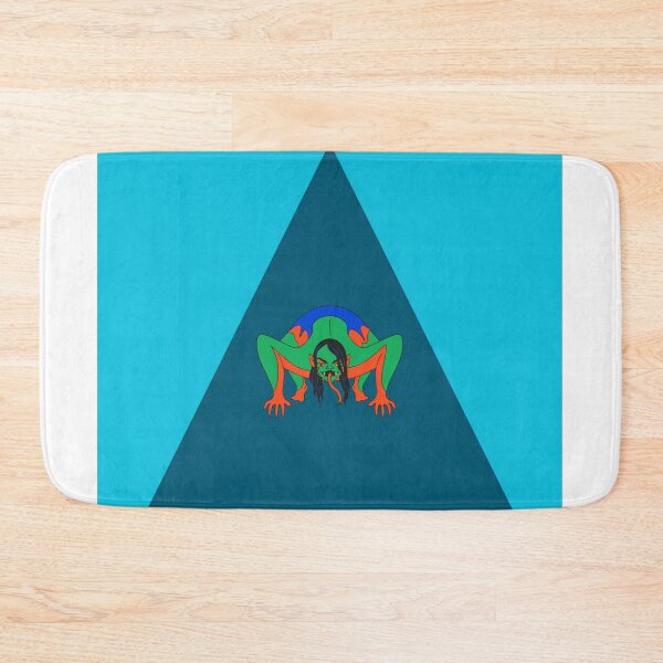 Item preview, Blue Triangle Monster Illustration  designed and sold by VisionSticker.