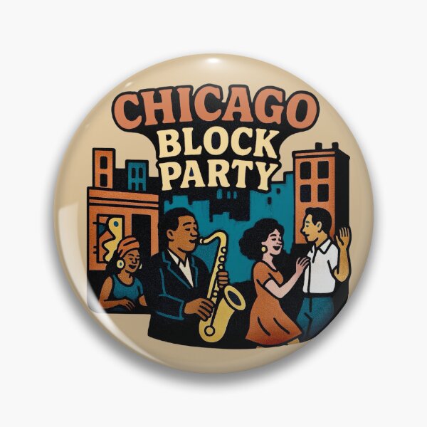 Item preview, Chicago Block Party designed and sold by Myra365Art.