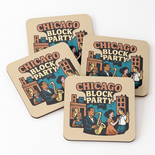 Item preview, Chicago Block Party designed and sold by Myra365Art.