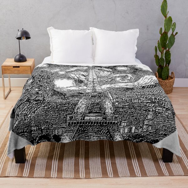 Item preview, eiffel tower engraving starry night abstract designed and sold by SmashingDeals.