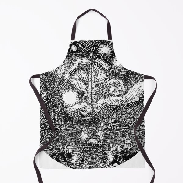 Item preview, eiffel tower engraving starry night abstract designed and sold by SmashingDeals.