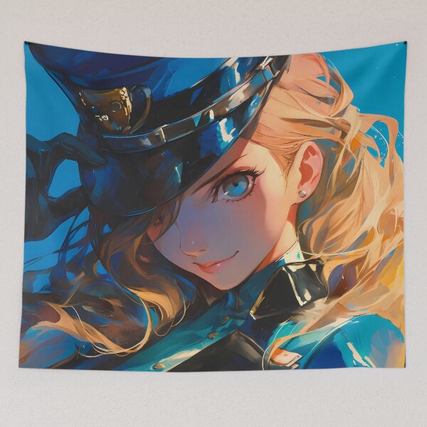 Item preview, Justine Caroline Velvet Room Persona 5 Game Twin Warden Blue Uniform designed and sold by HumbertoValveno.