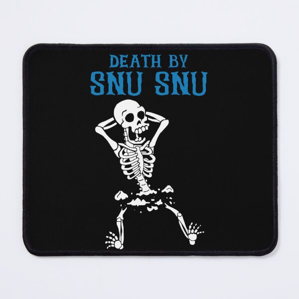 Item preview, Skeleton Death By Snu Snu Broken Legs Funny Quote designed and sold by DouglasVel19.