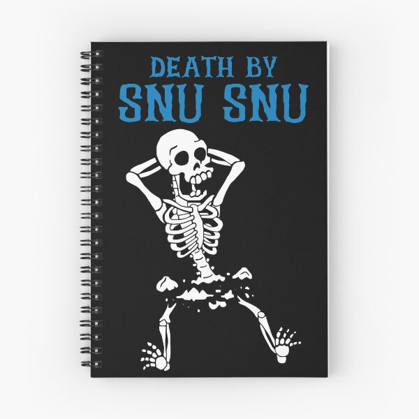 Item preview, Skeleton Death By Snu Snu Broken Legs Funny Quote designed and sold by DouglasVel19.