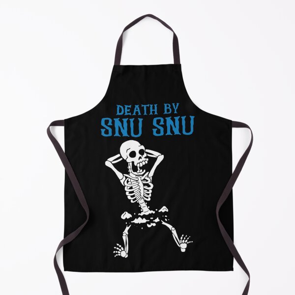 Item preview, Skeleton Death By Snu Snu Broken Legs Funny Quote designed and sold by DouglasVel19.