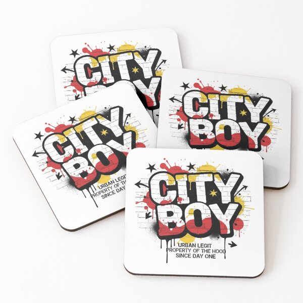 Item preview, CITY BOY Streetwear T-Shirt Design – Urban Graffiti Skull, Underground Style, Grunge Fashion designed and sold by Happyfreedom.