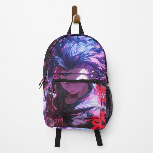 Item preview, Mukuro Ikusaba Neon Battle Danganronpa Anime Girl Fierce Purple Power designed and sold by HumbertoValveno.