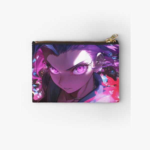 Item preview, Mukuro Ikusaba Neon Battle Danganronpa Anime Girl Fierce Purple Power designed and sold by HumbertoValveno.