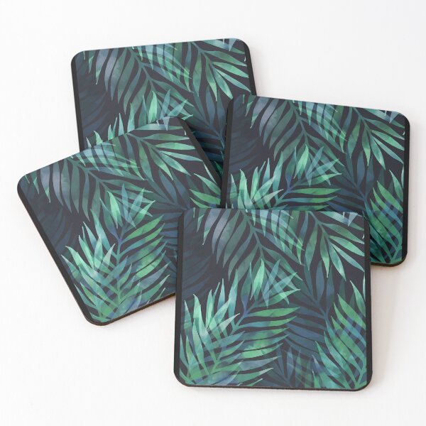 Item preview, Dark-Green-Palms-Leaves-Pattern designed and sold by ruthannpa.
