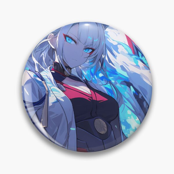 Artikelvorschau, Kaga Wilder Wolfsgeist Azur Lane Dynamische blaue Flamme Kampfpräsenz entworfen und verkauft von HumbertoValveno.