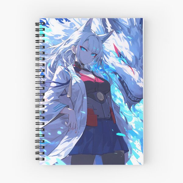 Artikelvorschau, Kaga Wilder Wolfsgeist Azur Lane Dynamische blaue Flamme Kampfpräsenz entworfen und verkauft von HumbertoValveno.