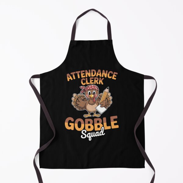 Item preview, Attendance Clerk Gobble Squad Thanksgiving School Secretary designed and sold by JonBarnes22.