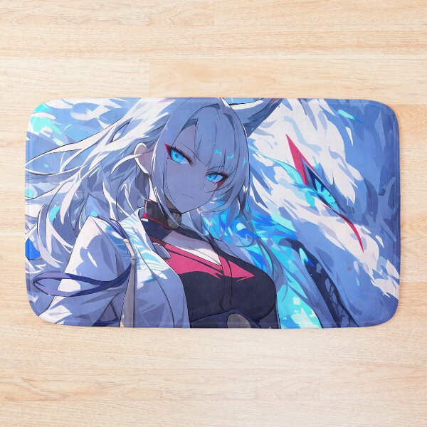 Artikelvorschau, Kaga Wilder Wolfsgeist Azur Lane Dynamische blaue Flamme Kampfpräsenz entworfen und verkauft von HumbertoValveno.