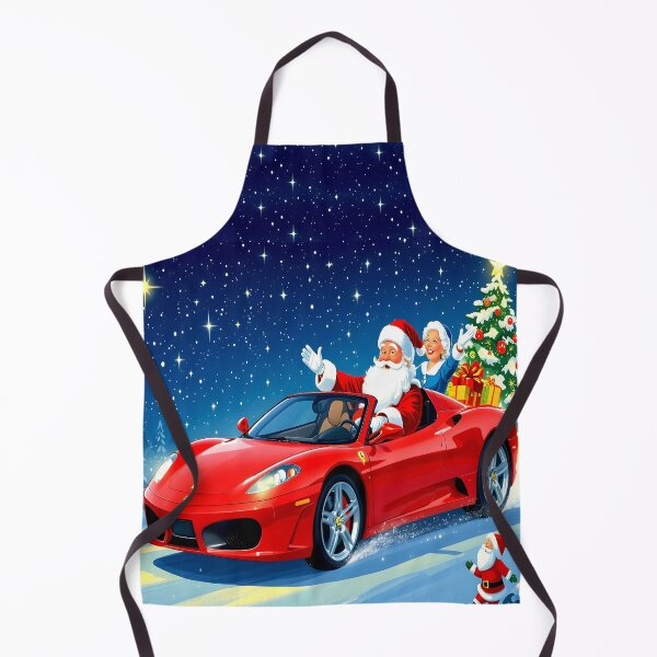 Item preview, Christmas Santa Claus in a Red Sports Car with Mrs. Claus designed and sold by Sharon Schwalbe.