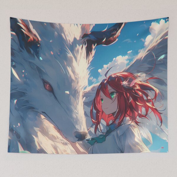 Item preview, Chise Hatori Majestic Dragon Bond Ancient Magus Bride Sky Fantasy designed and sold by HumbertoValveno.