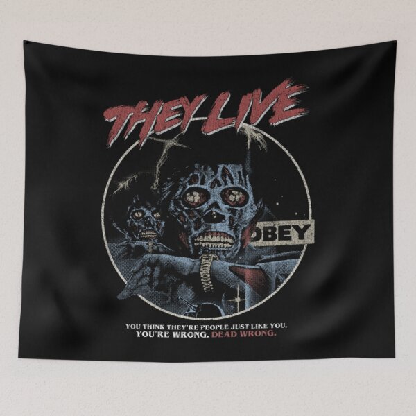 Item preview, They Live (DISTRESSED),John carpenter, horror designed and sold by VivianneCremin.