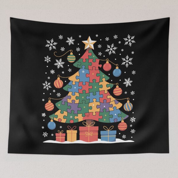 Item preview, Autism Christmas Tree for Proud Autistic designed and sold by JulienAureo.