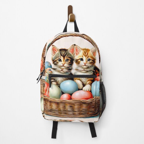 Item preview, Adorable Easter Kittens in Floral Basket designed and sold by LanaGustavsson.