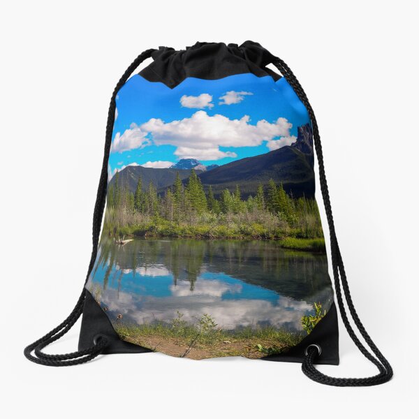 Canmore, Alberta, Canada Drawstring Bag