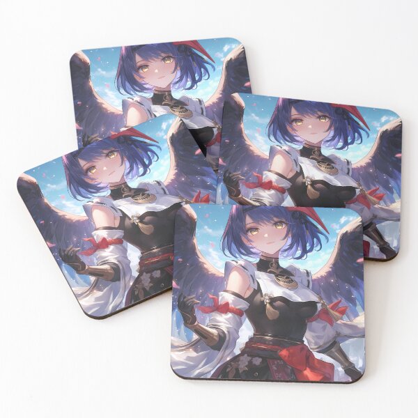 Item preview, Kujou Sara Winged Warrior Cherry Blossom Sky Genshin Impact designed and sold by HumbertoValveno.