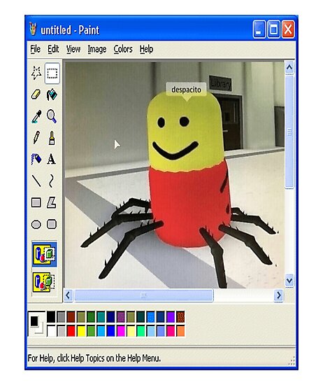 Laminas Fotograficas Roblox Despacito Ms Paint De Adjua Redbubble - roblox despacito ms paint