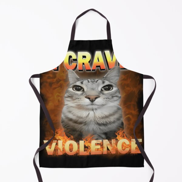 Item preview, I Crave Violence Funny Cat Meme designed and sold by Ryancia.