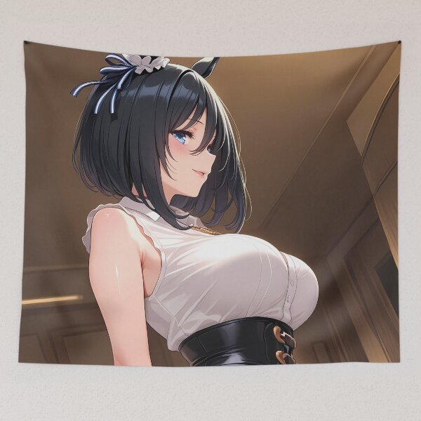 Item preview, Elegant Eishin Flash Uma Musume Pretty Derby Black Anime Girl designed and sold by Zwjona.