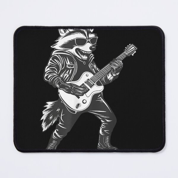 Item preview, Raccoon Funny Guitarist with Animal Rockers guitarist designed and sold by MOHAMED FRASER.