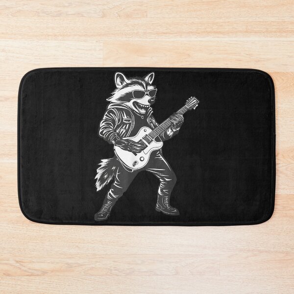 Item preview, Raccoon Funny Guitarist with Animal Rockers guitarist designed and sold by MOHAMED FRASER.