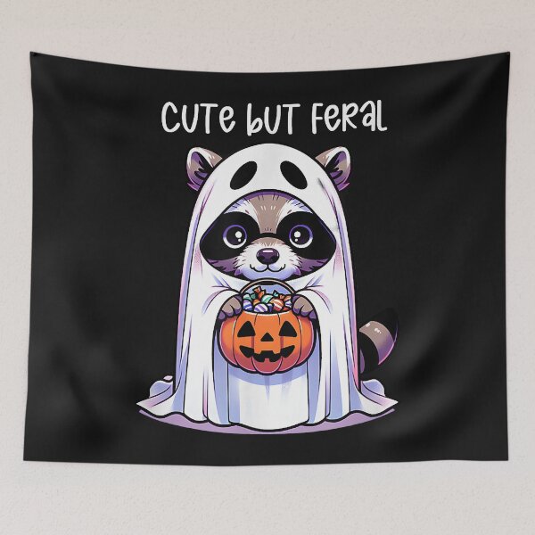 Item preview, Raccoon Funny with Halloween Raccoon Women Men Graphic designed and sold by MOHAMED FRASER.