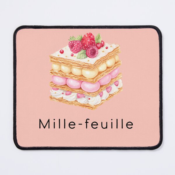 Item preview, Mille-feuille – Classic French Pastry Illustration designed and sold by BobaBunny76.