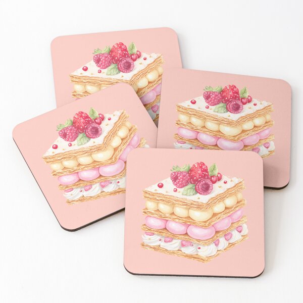 Item preview, Mille-feuille – Classic French Pastry Illustration designed and sold by BobaBunny76.