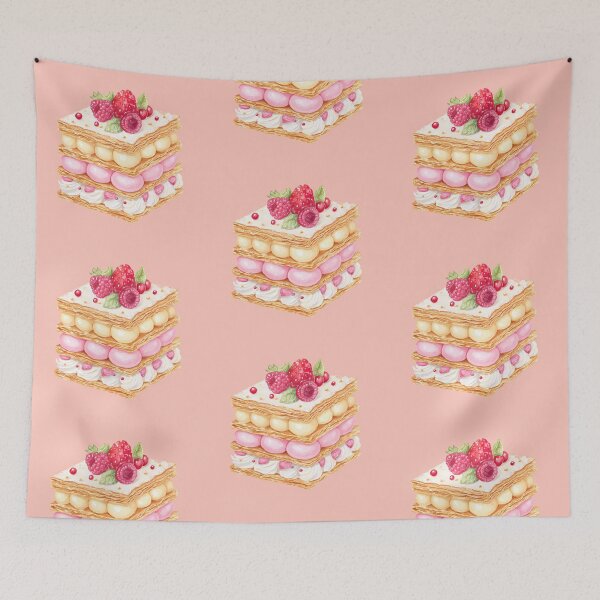Item preview, Mille-feuille – Classic French Pastry Illustration designed and sold by BobaBunny76.