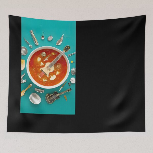 Item preview, Guitar Soup Surreal Art designed and sold by ThomasGarcir.