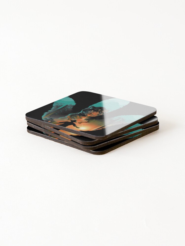 Thumbnail 4 of 5, Coasters (Set of 4), Clever Girl designed and sold by amerioclarat.