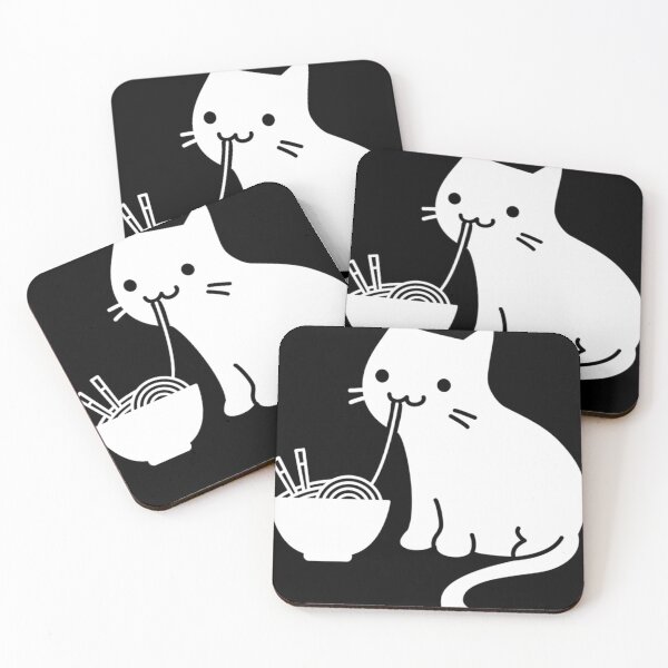 Item preview,  Cute Cat Eating Ramen designed and sold by browerhnmatt.