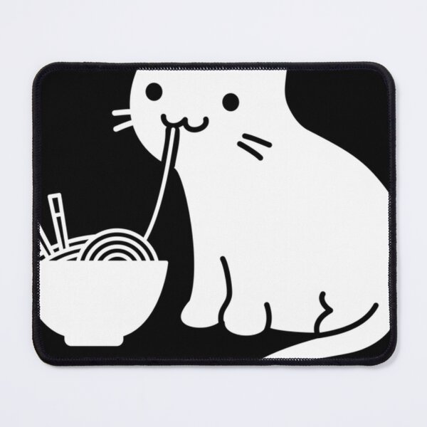 Item preview, Cute Cat Eating Ramen designed and sold by browerhnmatt.