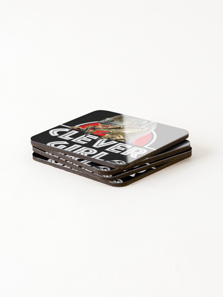 Thumbnail 4 of 5, Coasters (Set of 4), Clever Girl designed and sold by amerioclarat.