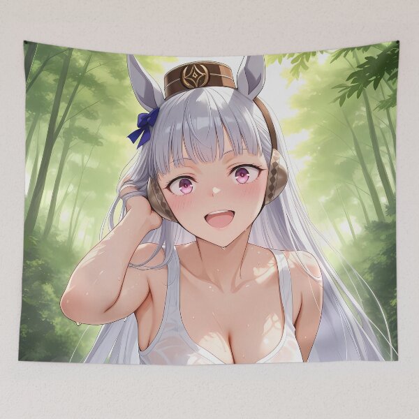 Item preview, Gold Ship Uma Musume Pretty Derby White Sport Forest Smile designed and sold by Zwjona.