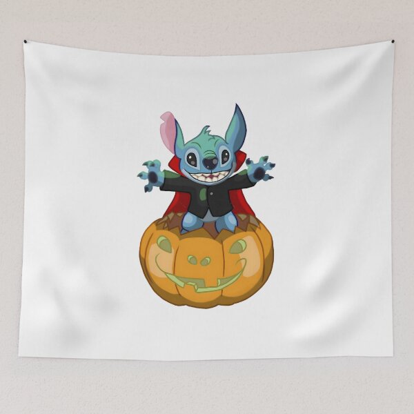 Item preview, Lilo & Stitch Halloween Pumpkin – Cute Stitch Vampire Dracula Art designed and sold by KINGOFSTICKER.